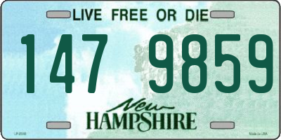 NH license plate 1479859