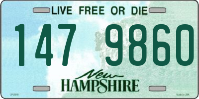 NH license plate 1479860