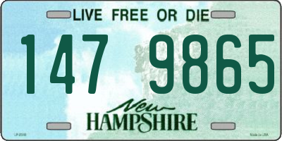 NH license plate 1479865