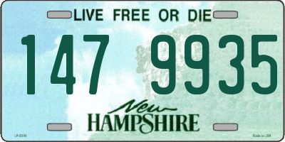 NH license plate 1479935