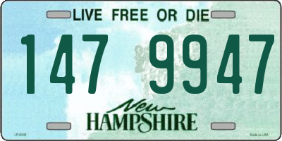 NH license plate 1479947