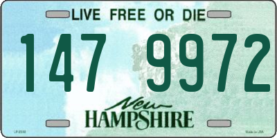 NH license plate 1479972