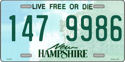 NH license plate 1479986