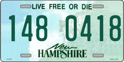 NH license plate 1480418