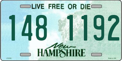 NH license plate 1481192