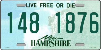 NH license plate 1481876