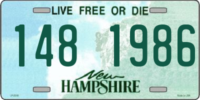NH license plate 1481986