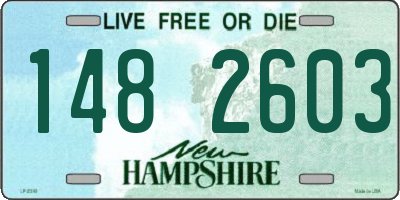 NH license plate 1482603