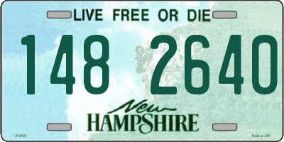 NH license plate 1482640