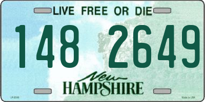 NH license plate 1482649
