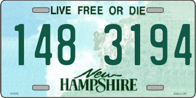 NH license plate 1483194