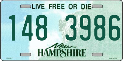 NH license plate 1483986