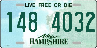 NH license plate 1484032