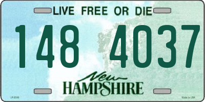 NH license plate 1484037