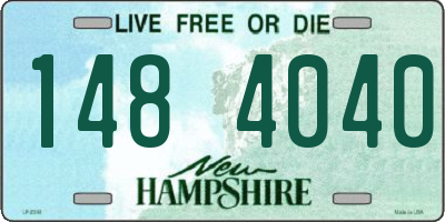 NH license plate 1484040