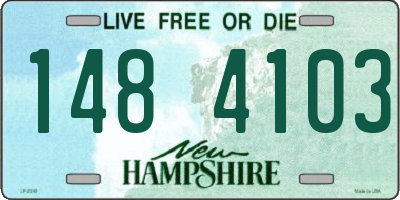NH license plate 1484103