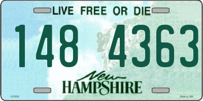 NH license plate 1484363