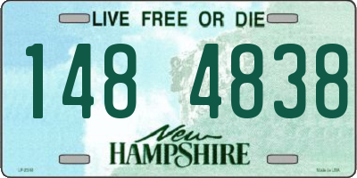 NH license plate 1484838
