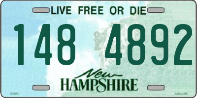 NH license plate 1484892