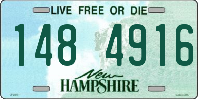 NH license plate 1484916
