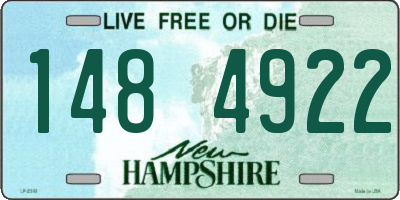 NH license plate 1484922