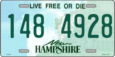 NH license plate 1484928