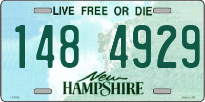 NH license plate 1484929