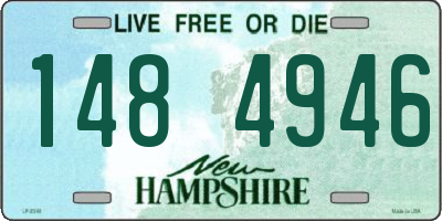 NH license plate 1484946