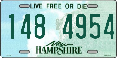 NH license plate 1484954