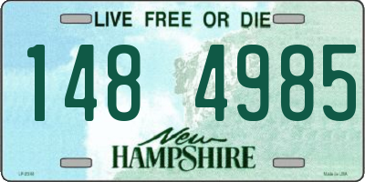 NH license plate 1484985