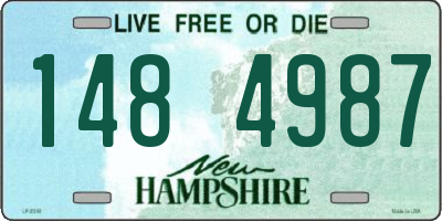 NH license plate 1484987