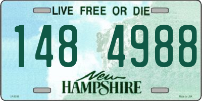 NH license plate 1484988
