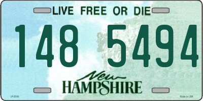 NH license plate 1485494