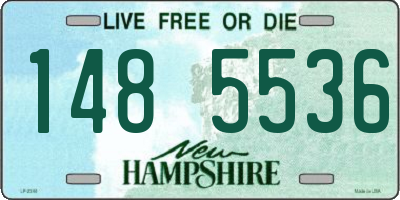 NH license plate 1485536