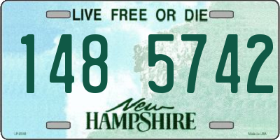 NH license plate 1485742