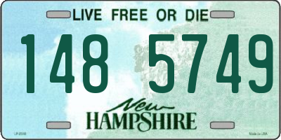 NH license plate 1485749