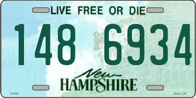 NH license plate 1486934