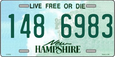 NH license plate 1486983