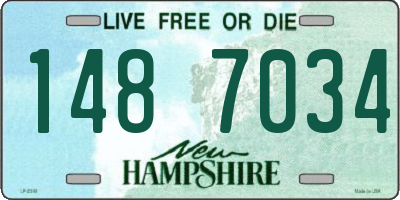 NH license plate 1487034