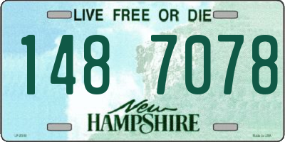 NH license plate 1487078