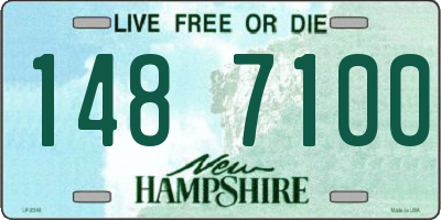 NH license plate 1487100