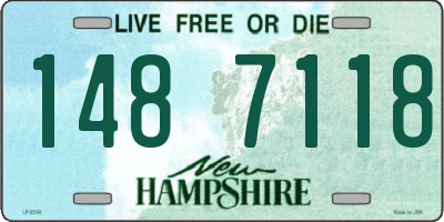 NH license plate 1487118