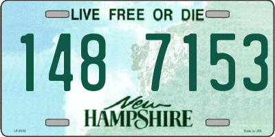 NH license plate 1487153