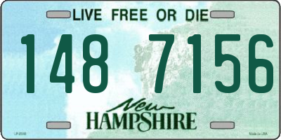 NH license plate 1487156