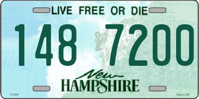 NH license plate 1487200