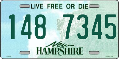 NH license plate 1487345