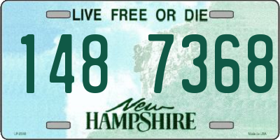 NH license plate 1487368