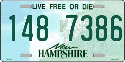 NH license plate 1487386