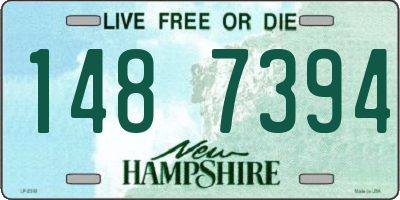 NH license plate 1487394