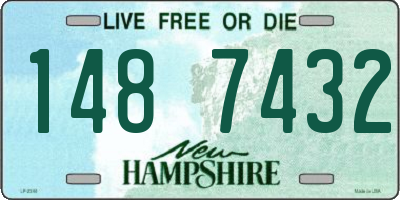 NH license plate 1487432